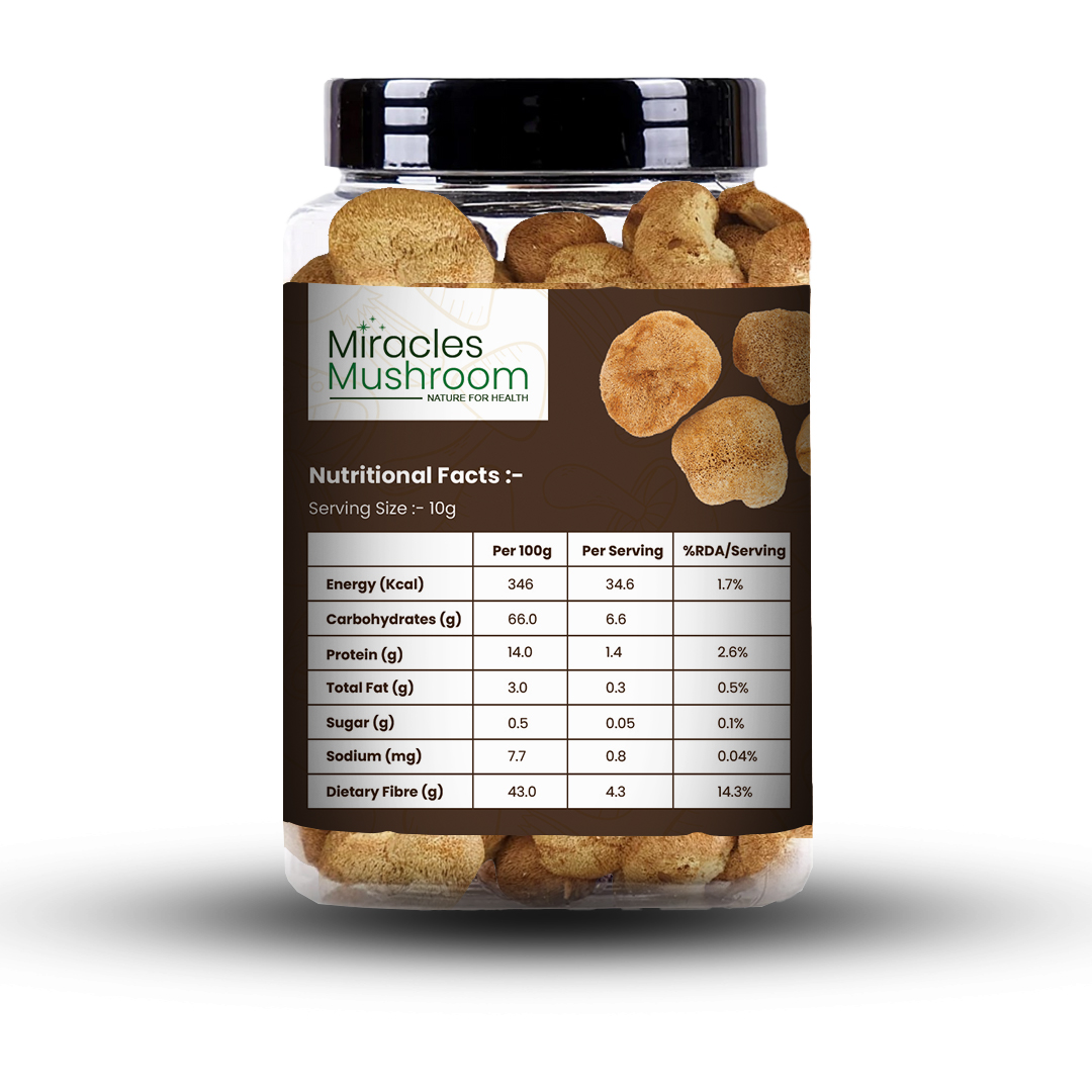 Miracles Mushroom's Dried Lion’s Mane Mushroom 50g